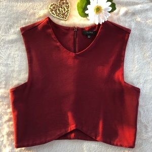 ARITIZIA TALULA Manzanita Crop Tank Burgundy